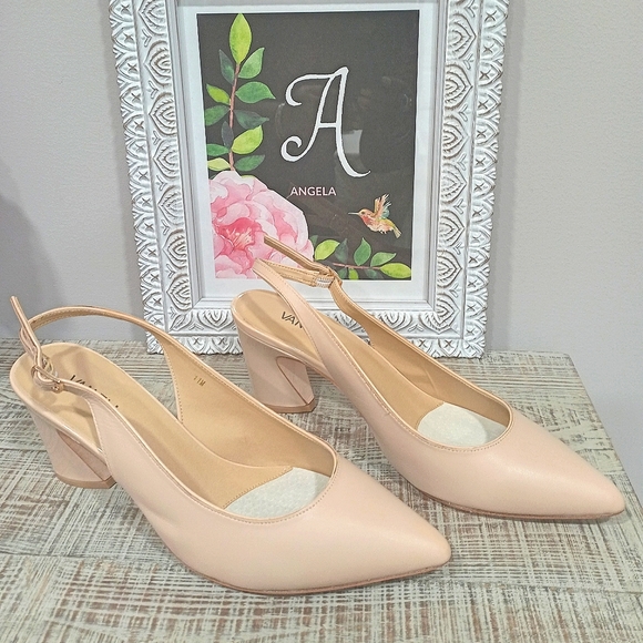 Vaneli Rezia Flesh Nappa Pointed Toe Sling Back Shoe - Picture 8 of 11